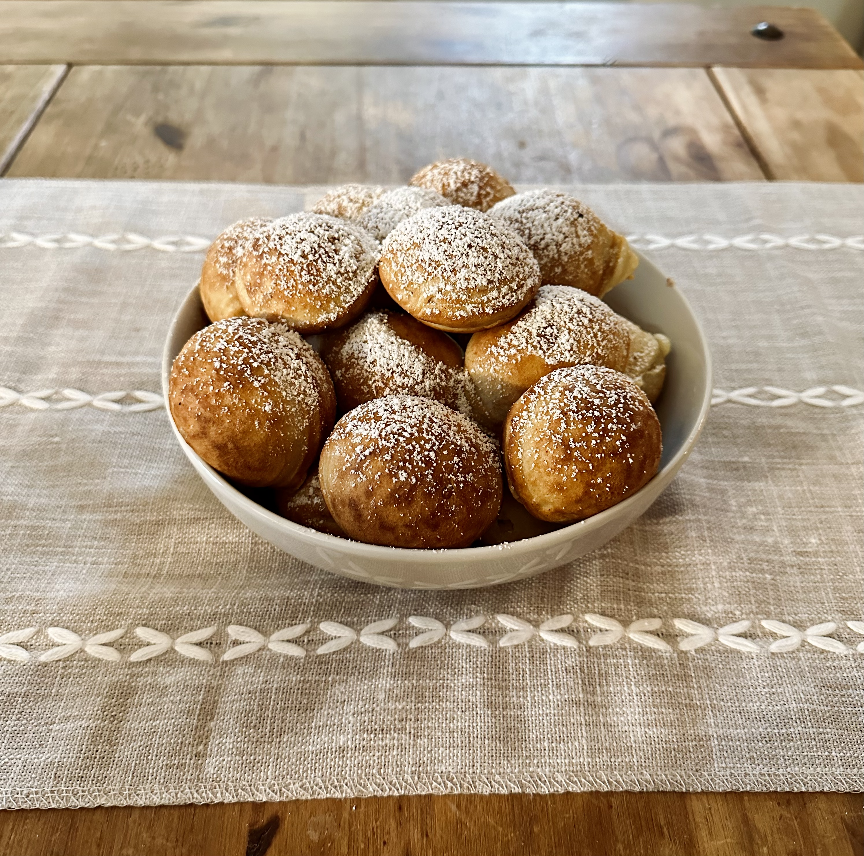 Ebelskivers, also known as Danish pancake balls